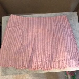 Lily Pulitzer Pink Seersucker Skirt